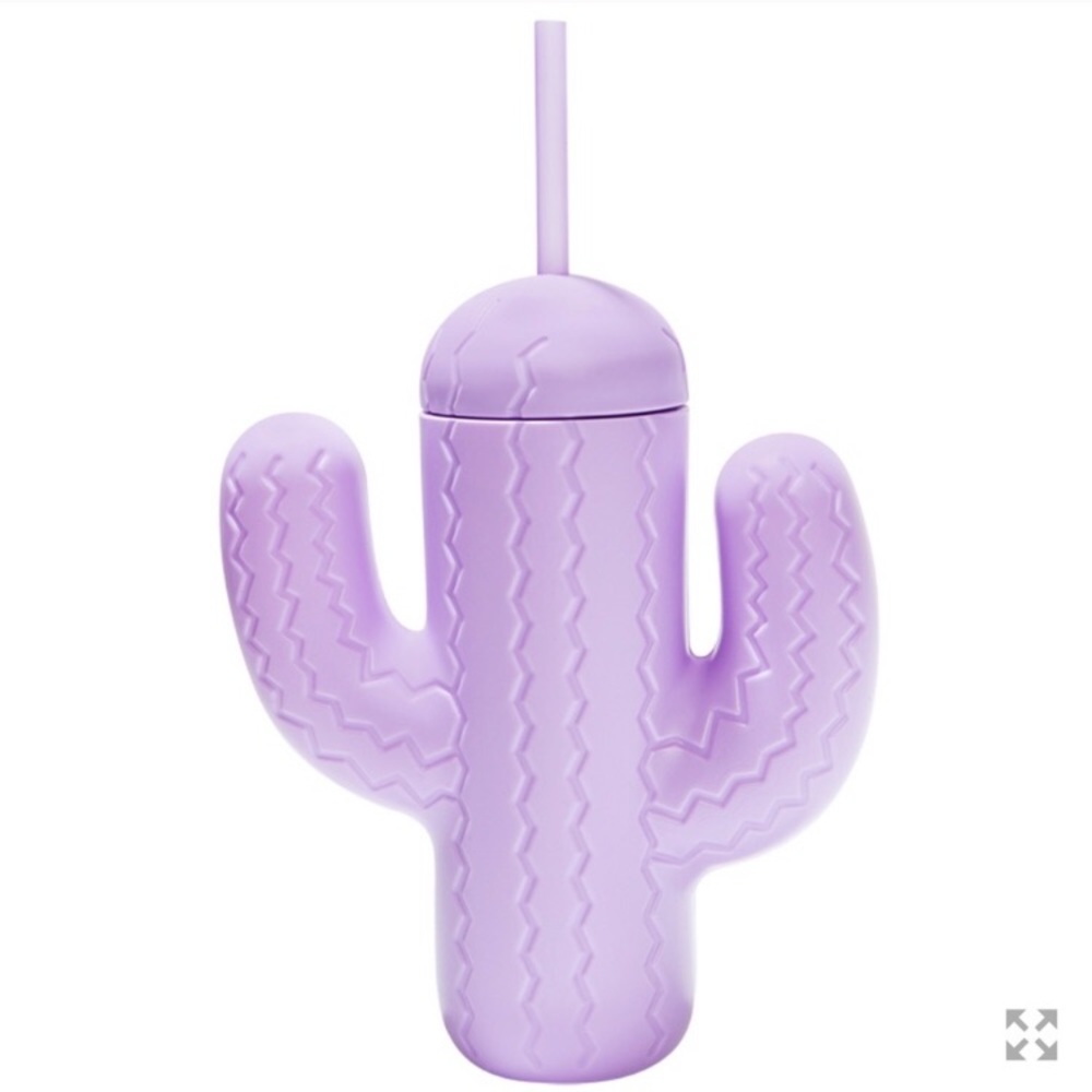 Pink sky cactus sipper cup